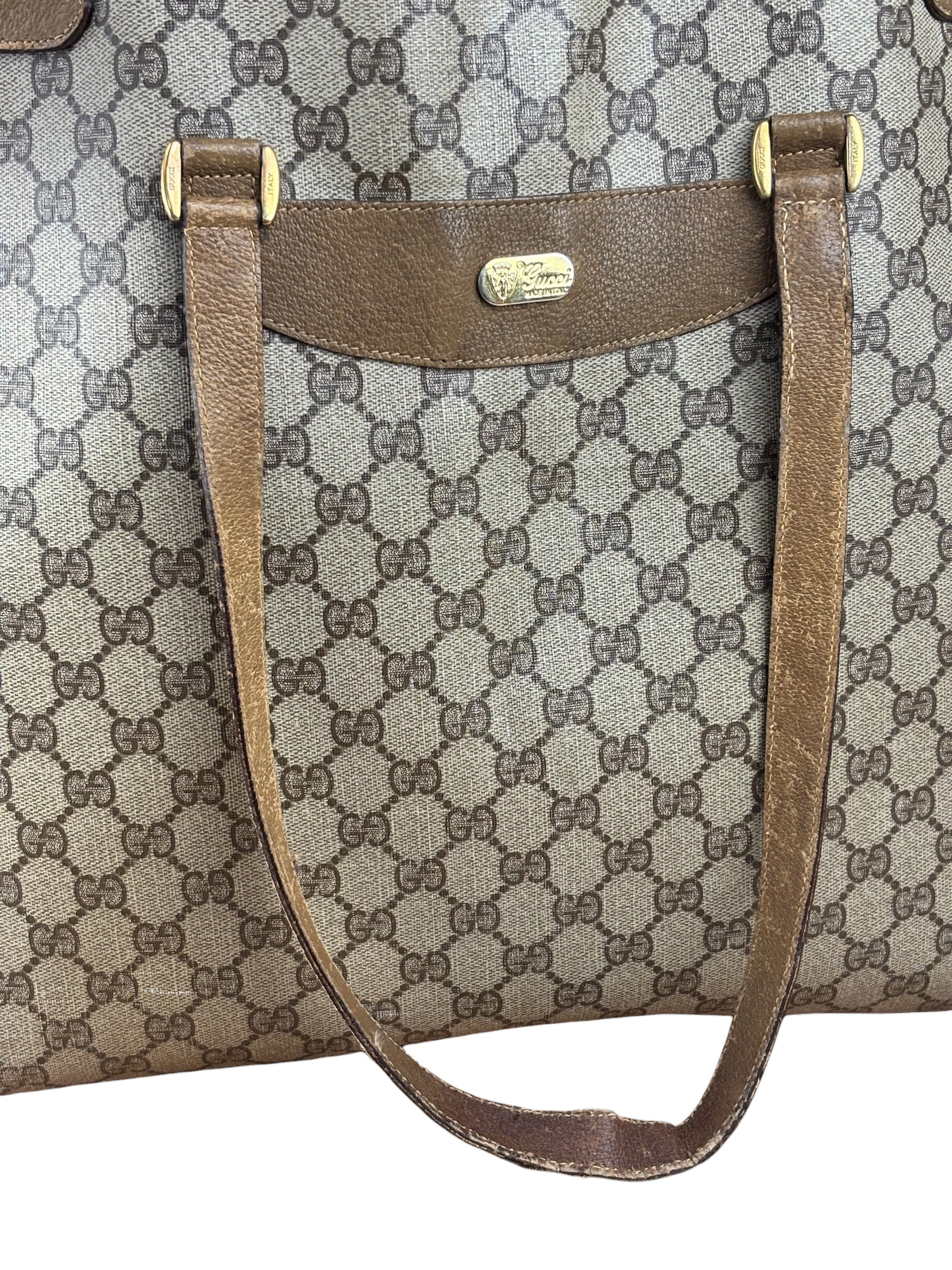 Gucci Vintage GG Plus Monogram Tote Bag