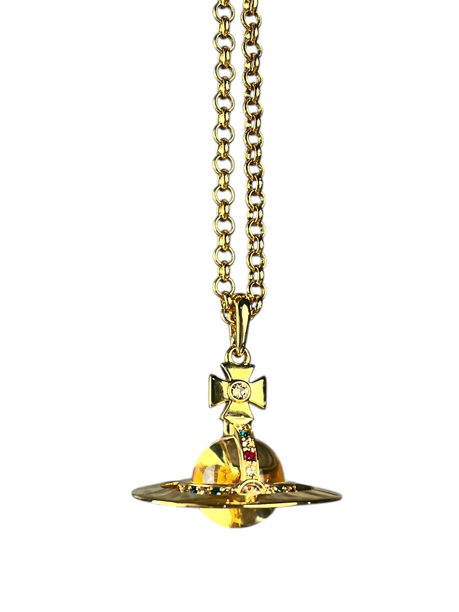Vivienne Westwood Gold 3D Orb Necklace