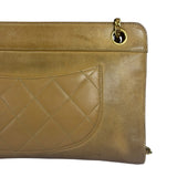 Chanel Brown Lambskin Front Pocket Shoulder Bag 2011