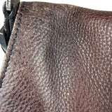 Prada Vintage Brown Leather Cervo Antik Messenger Bag