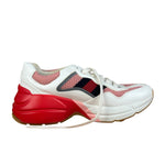 Gucci White Pink Reflective Mesh/Leather Chunky Sneaker