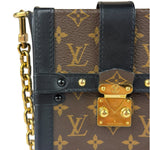 Louis Vuitton Black Monogram Vertical Trunk Pochette