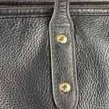Coach Black Leather City Zip Tote Bag
