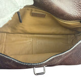 Prada Vintage Brown Leather Cervo Antik Messenger Bag