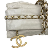 Chanel White Quilted Leather Midnight Swim Baluchon Clutch 2012