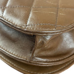 Chanel Brown Quilted Waist Bag 1990