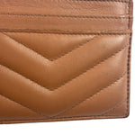 Yves Saint Laurent Dusty Rose Leather Cassandre Cardholder