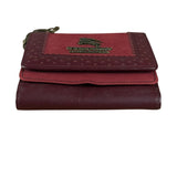 Burberry Blue Label Red Suede/ Leather Wallet