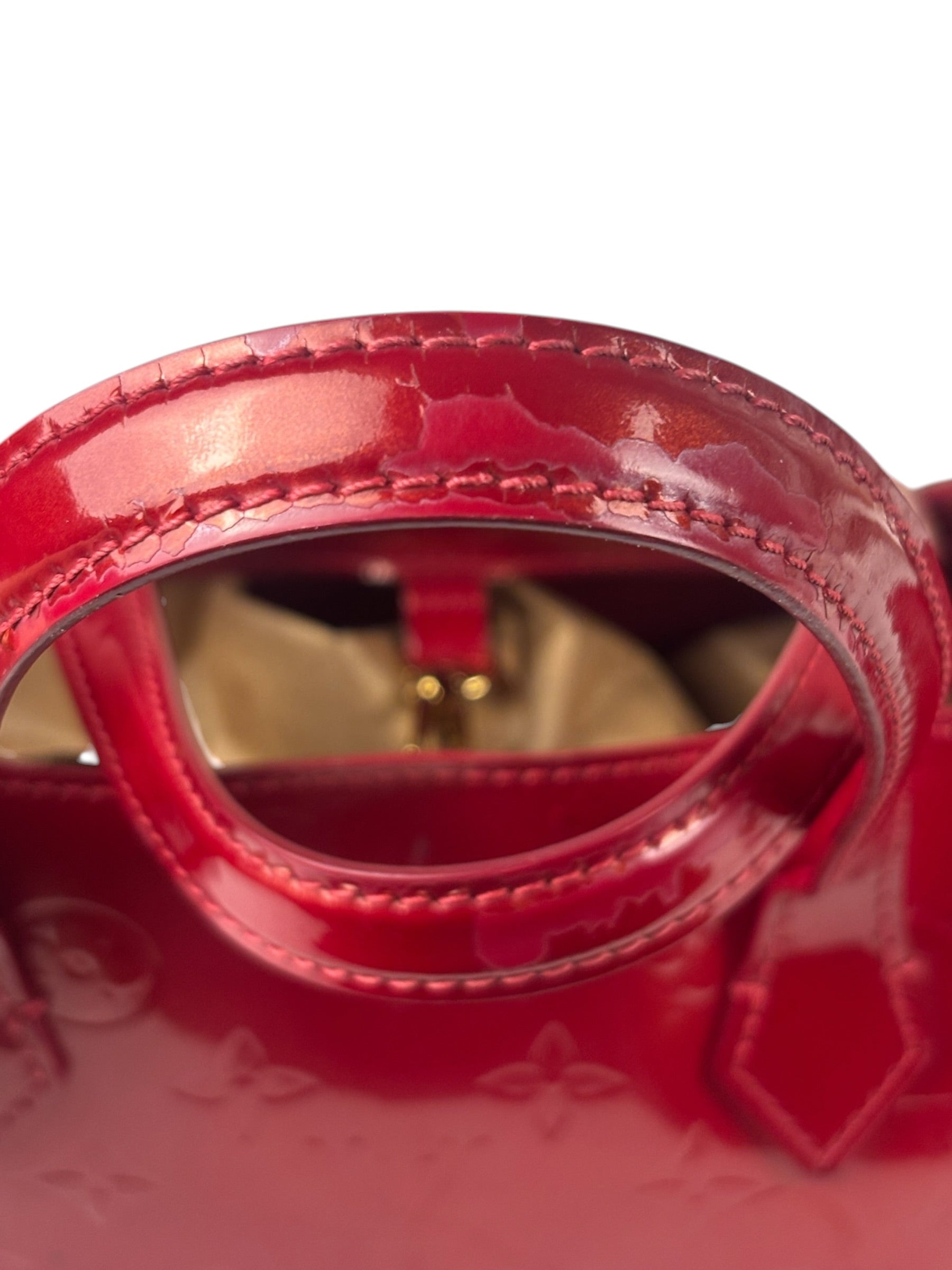 Louis Vuitton Monogram Red Vernis Wilshire PM