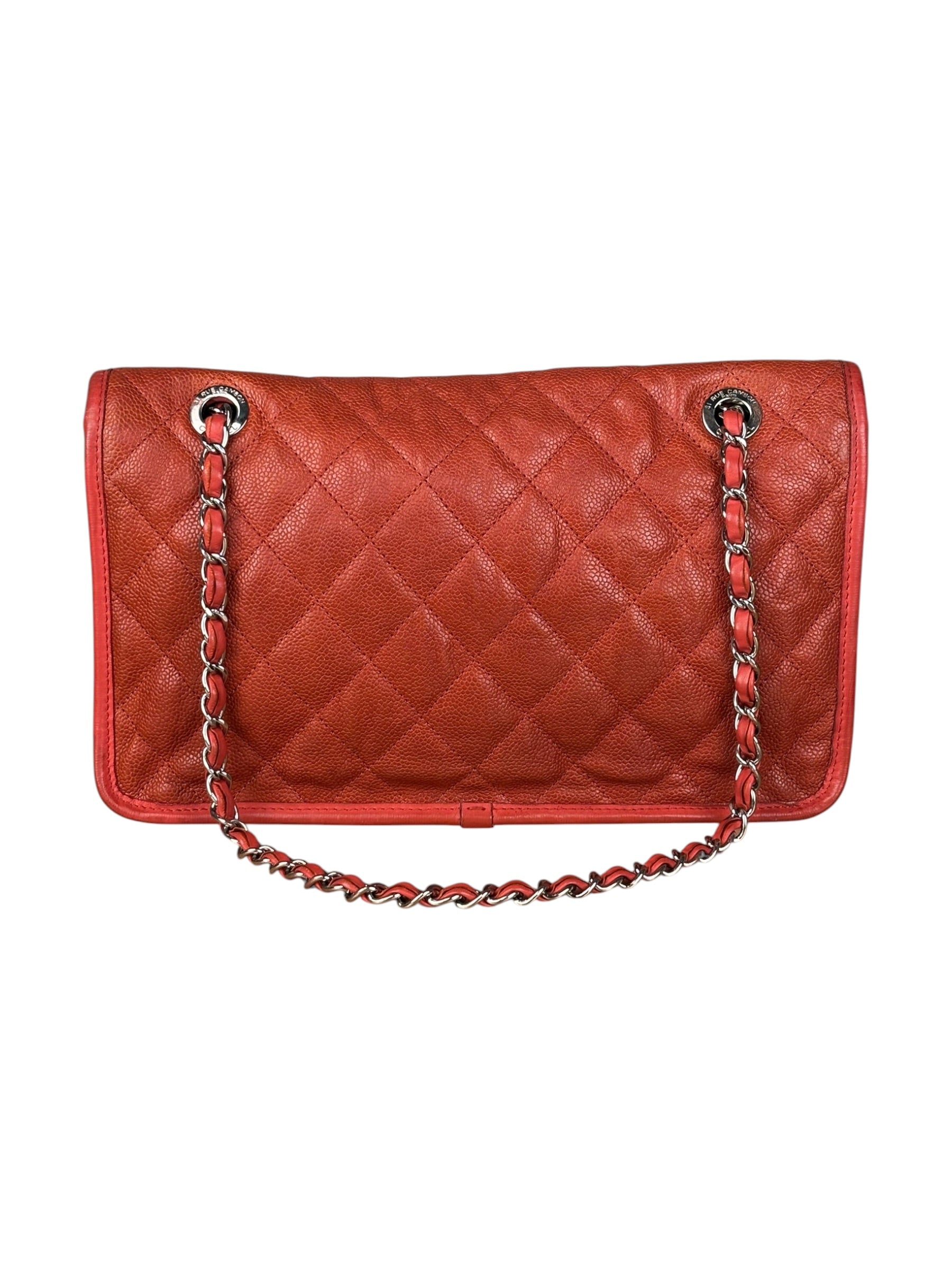 Chanel French Riviera Caviar Quilted Flap Bag Sunset 2011