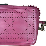 Christian Dior Purple Ruffle Leather New Lock Flap Bag