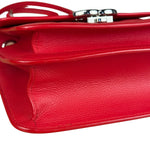Chanel Red Calfskin Small Box Flap 2017