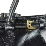 Prada Calfskin Bonnie Shoulder Bag Black
