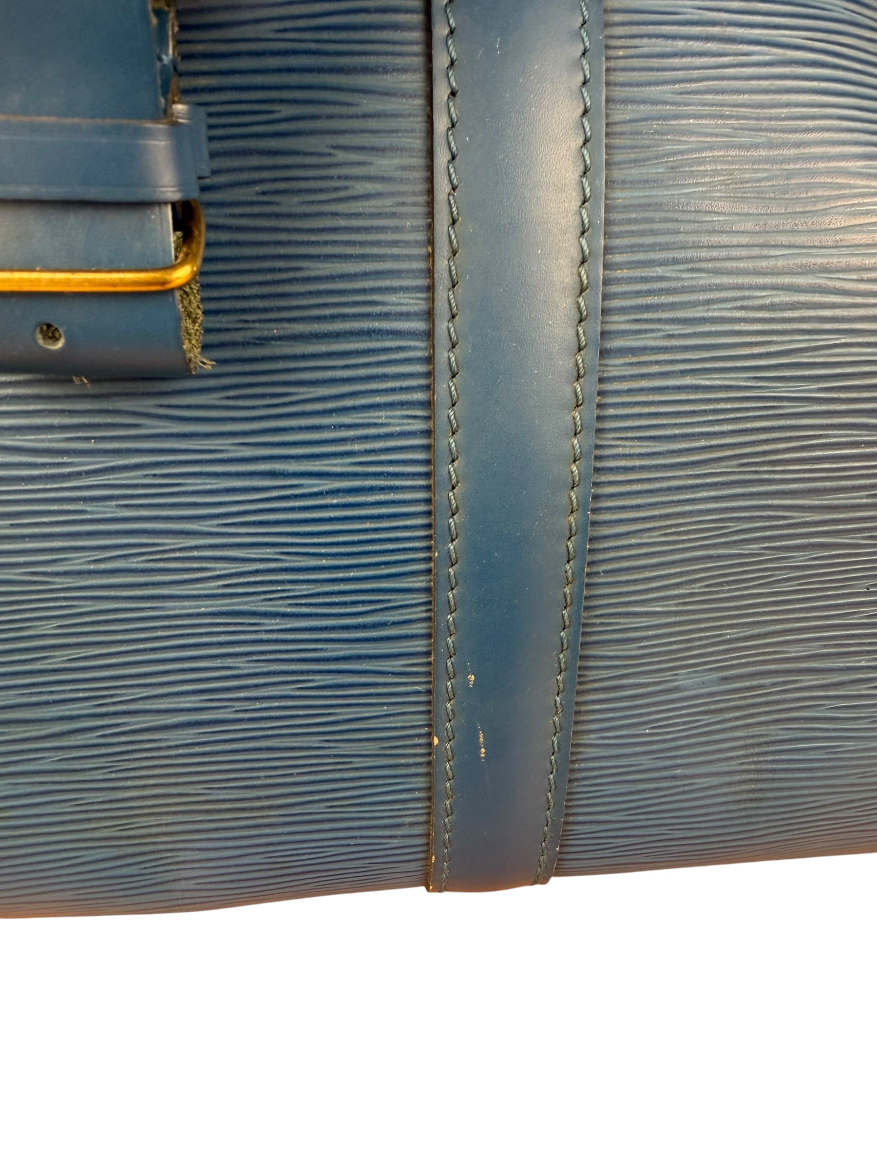 Louis Vuitton Vintage Blue Epi Leather Keepall