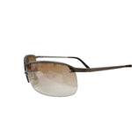 Prada Y2k Rimless Brown/Silver Sunglasses
