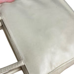 Prada Leather Tote Bag Beige/Ivory