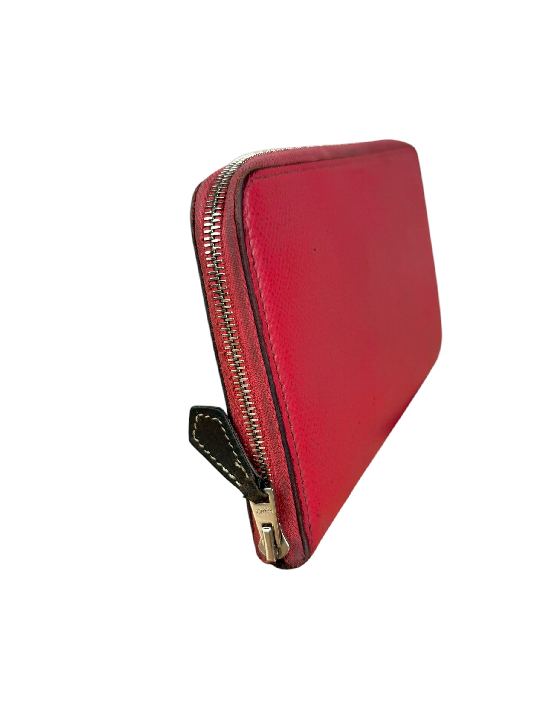 Hermes Pink Epsom Leather Silk'In Long Wallet