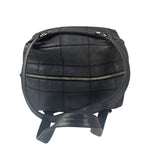 Chanel Navy Chocolate Bar Square Quilt LAX Bowler Bag 2004