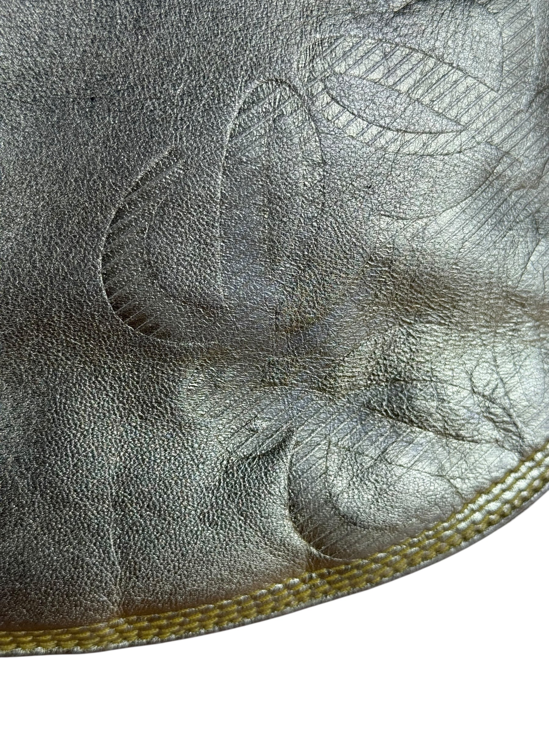 Loewe Gold Leather Anagram Shoulder Bag