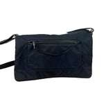 Prada Navy Nylon Tessuto Flap Crossbody
