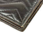Gucci Black Leather Marmont Card Case Wallet