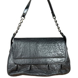 Fendi Black Patent Buckle Leather Shoulder Bag