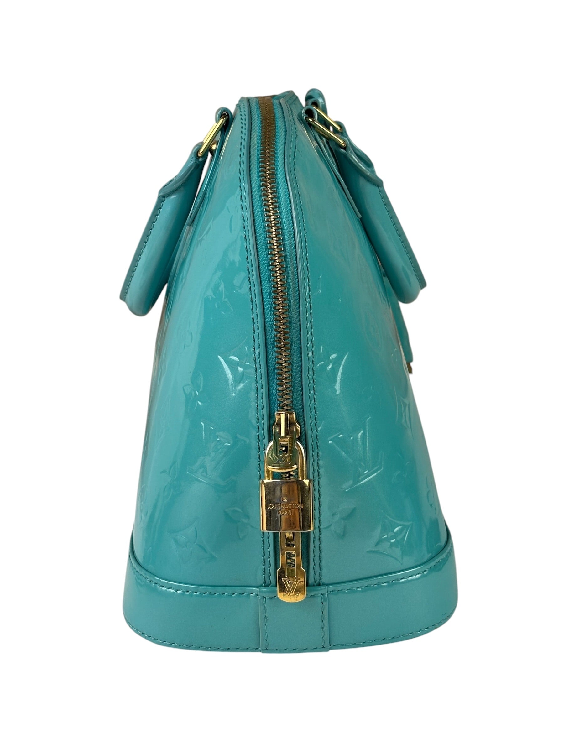 Louis Vuitton Blue Lagoon Vernis Alma GM