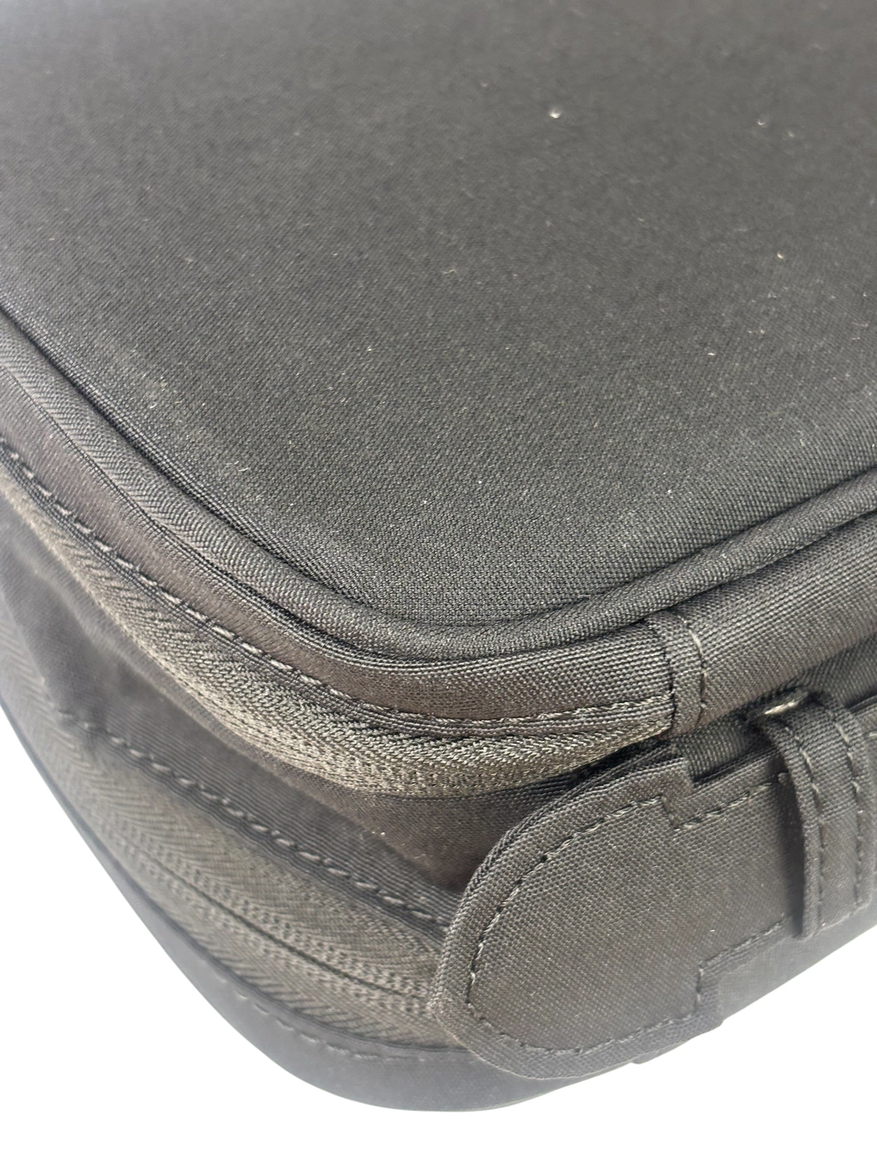 Prada Beauty Black Canvas Travel Cosmetic Pouch