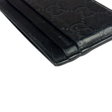 Gucci Black Leather GG Card Holder