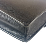 Fendi Black Leather F Envelope Wallet On Replacement Chain