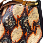 Fendi Multicolor Snakeskin Hobo Bag