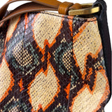 Fendi Multicolor Snakeskin Hobo Bag