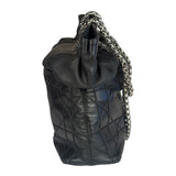 Christian Dior Black Leather Cannage Granville Chain Tote