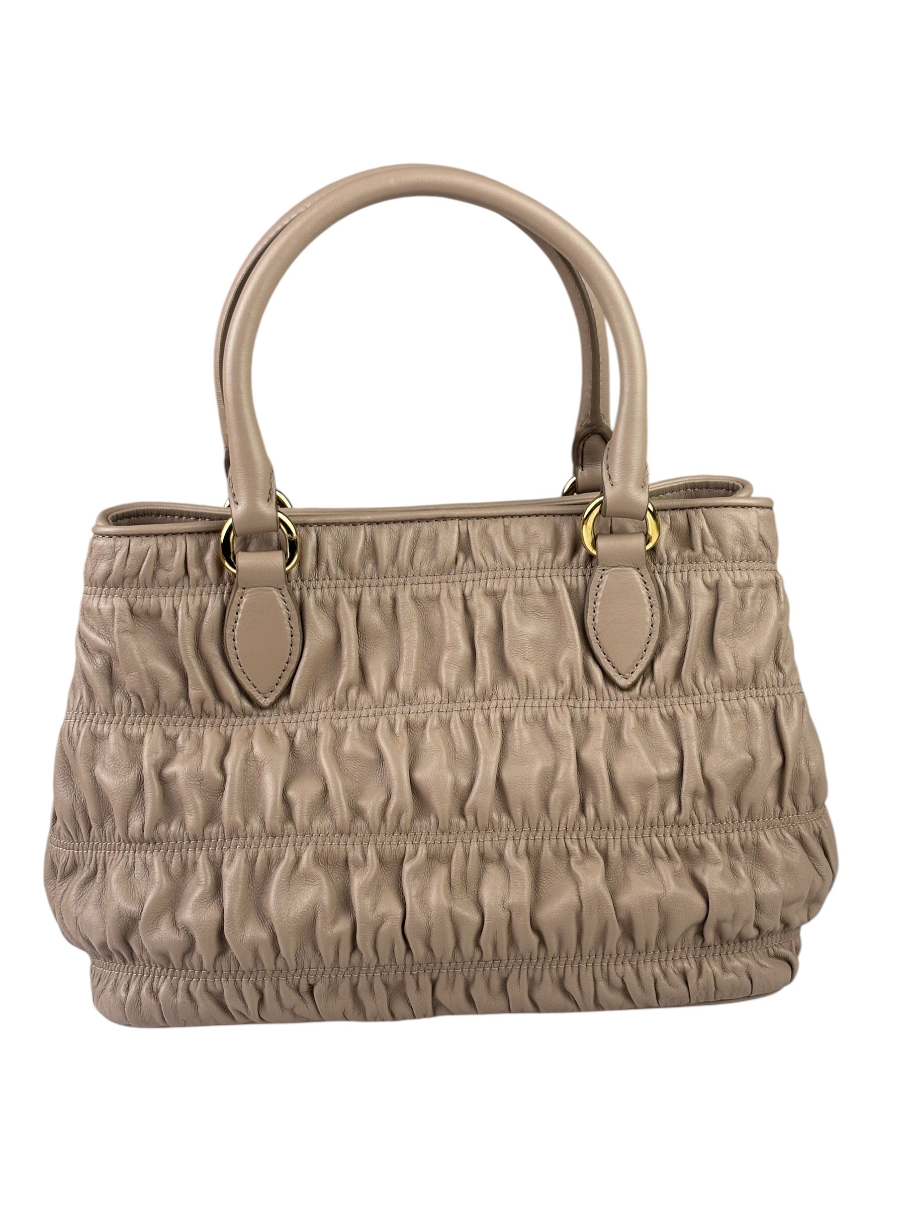 Prada Blush Pink  Gaufre Nappa Leather Two-Way Bag