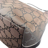 Gucci GG Monogram Brown Nylon Hobo Bag
