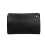 Burberry Black Leather Zip Clutch Pouch