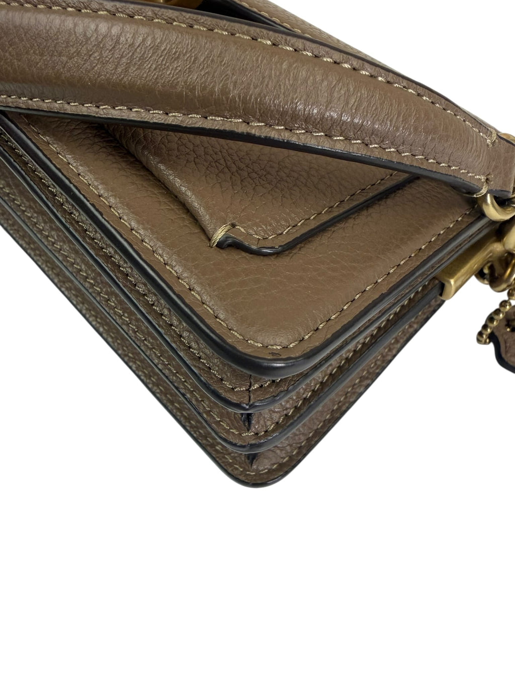 Coach Taupe Leather Tabby Two-Way Bag