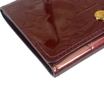 Louis Vuitton Burgundy Vernis Elise Compact Wallet