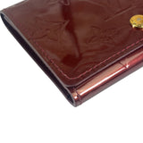 Louis Vuitton Burgundy Vernis Elise Compact Wallet