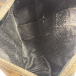 Fendi Black Leather Trim Zucca Small Camera Bag