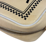 Versace Pastel Yellow Leather Logo Print Belt Bag