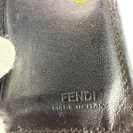 Fendi Black Leather Bifold Compact Wallet