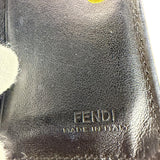 Fendi Black Leather Bifold Compact Wallet