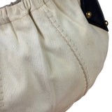 Saint Laurent White Canvas Mombasa Hobo Bag