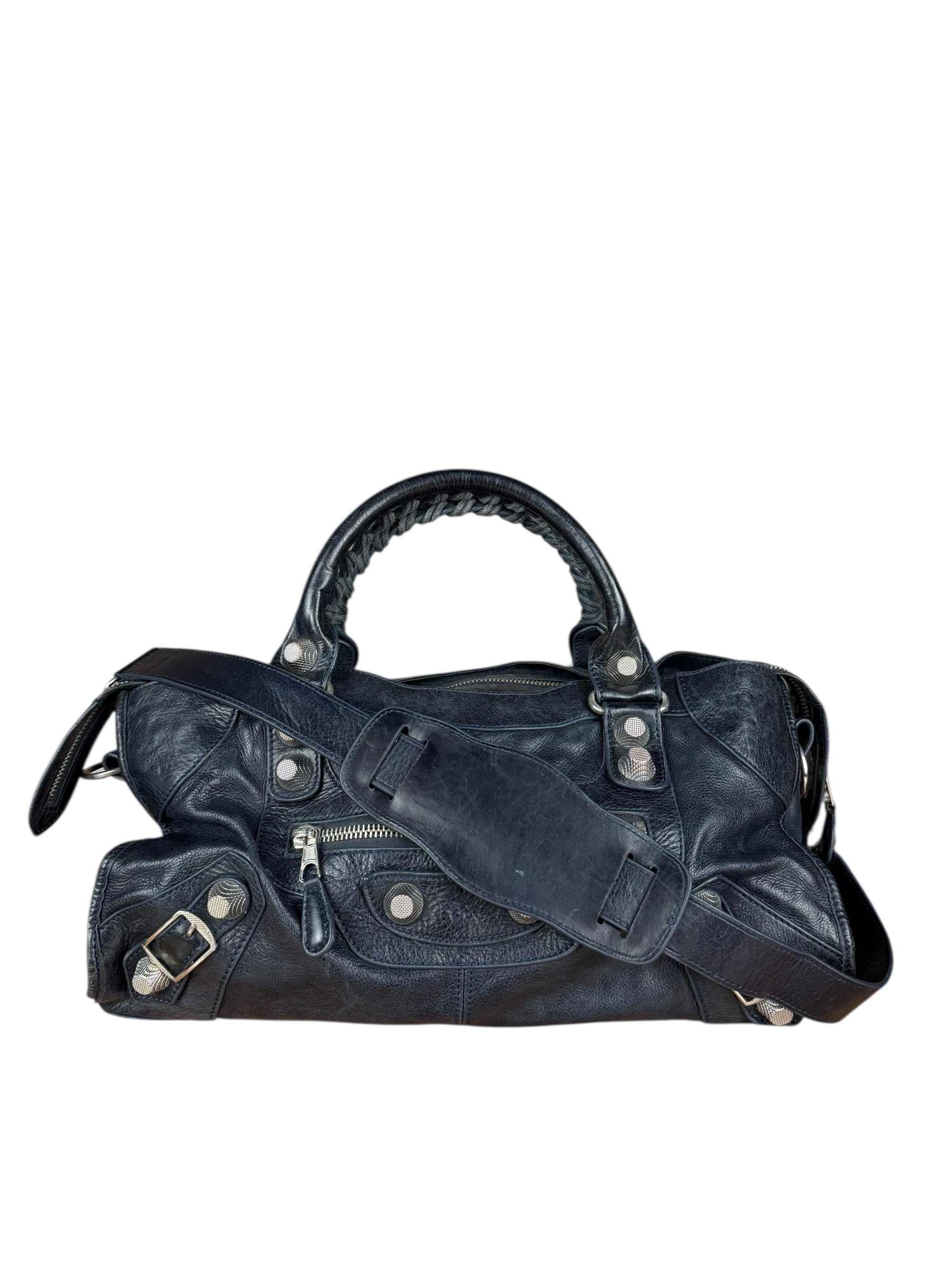Balenciaga Navy M Le City Bag