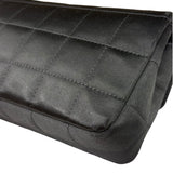 Chanel Black Satin Chocolate Bar Mini East-West Flap Bag