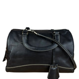 Prada Vintage Black Leather Mini Boston Bag