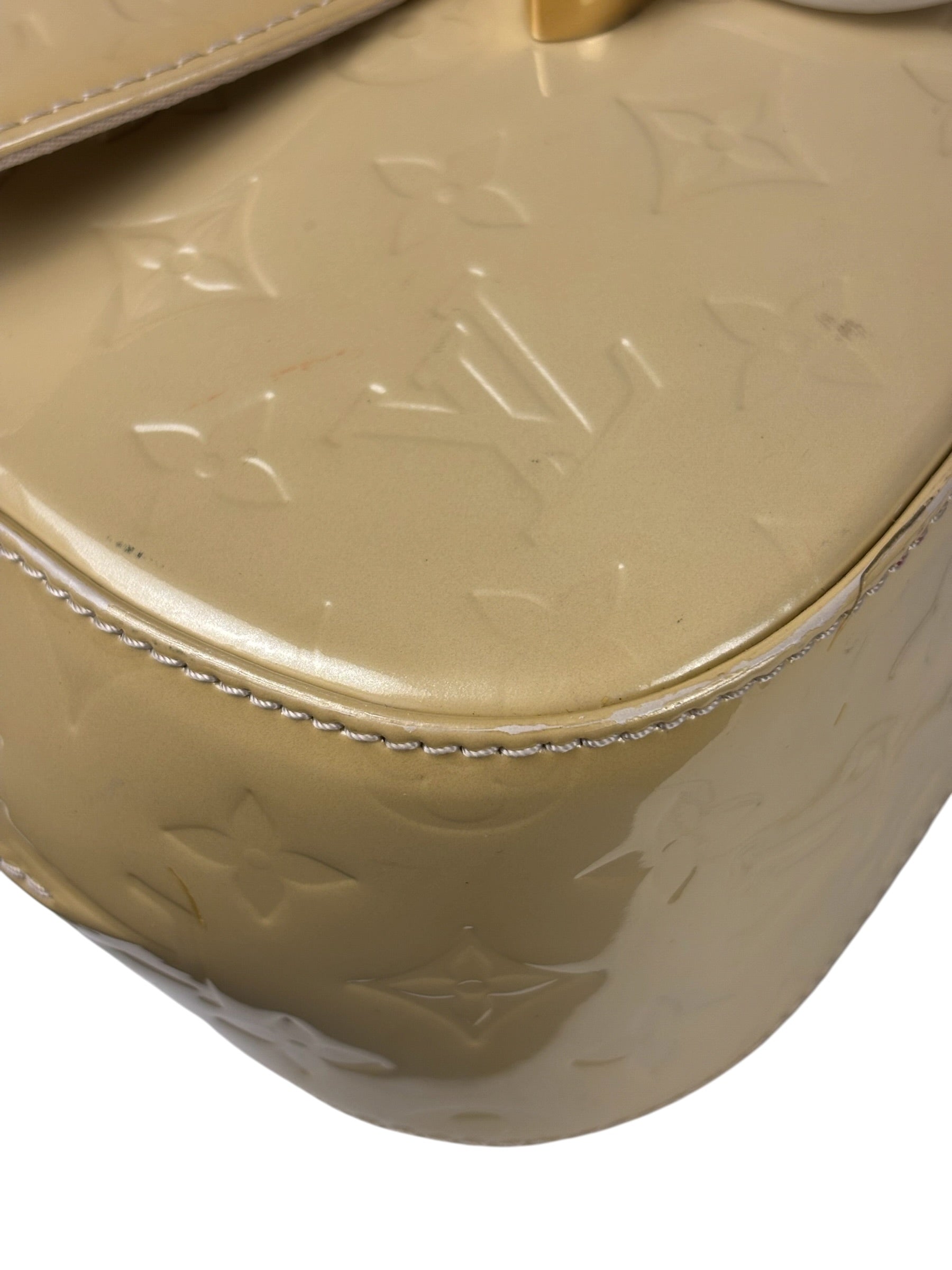 Louis Vuitton Yellow Monogram Vernis Bellflower GM Shoulder Bag