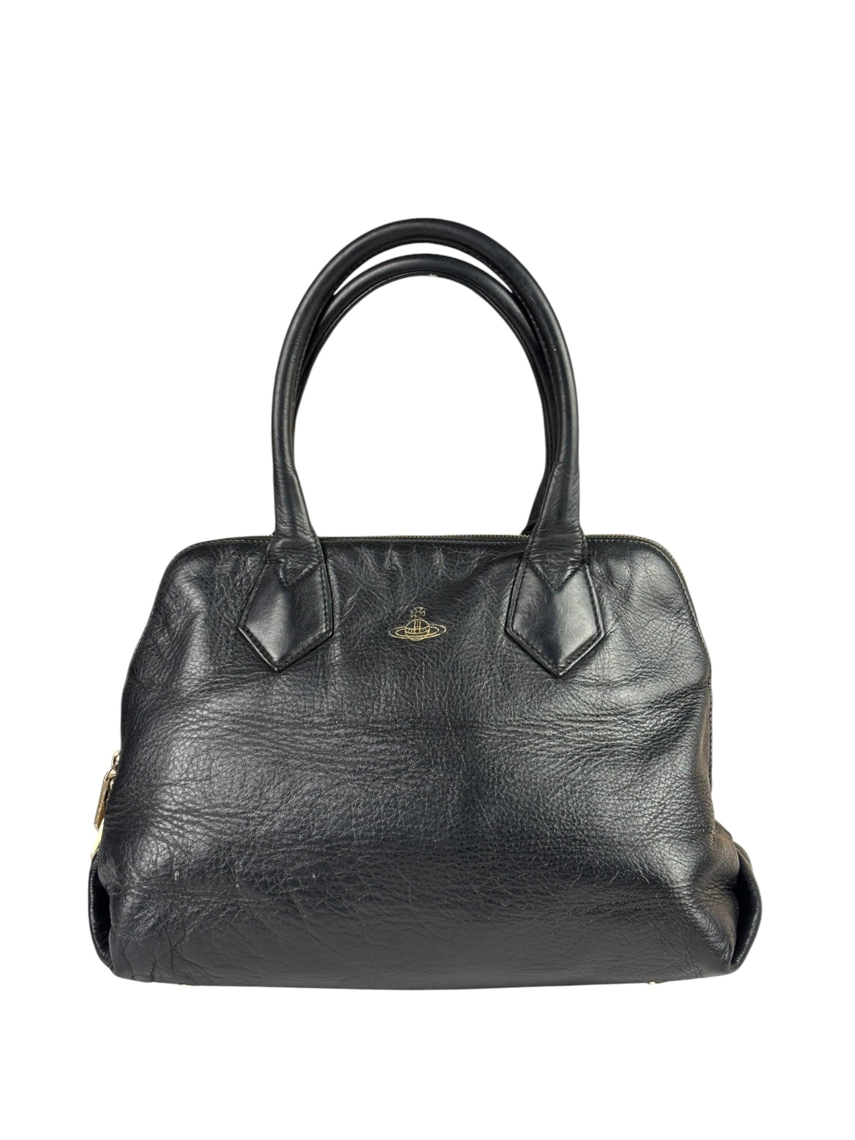 Vivienne Westwood Black Leather Shoulder Bag