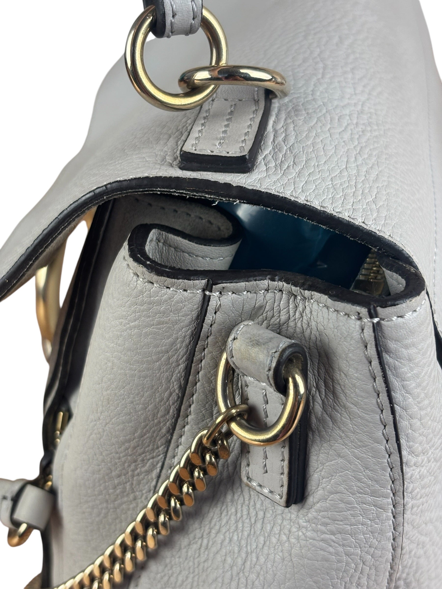 Chloe Off-White Faye Day Medium Shoulder Bag